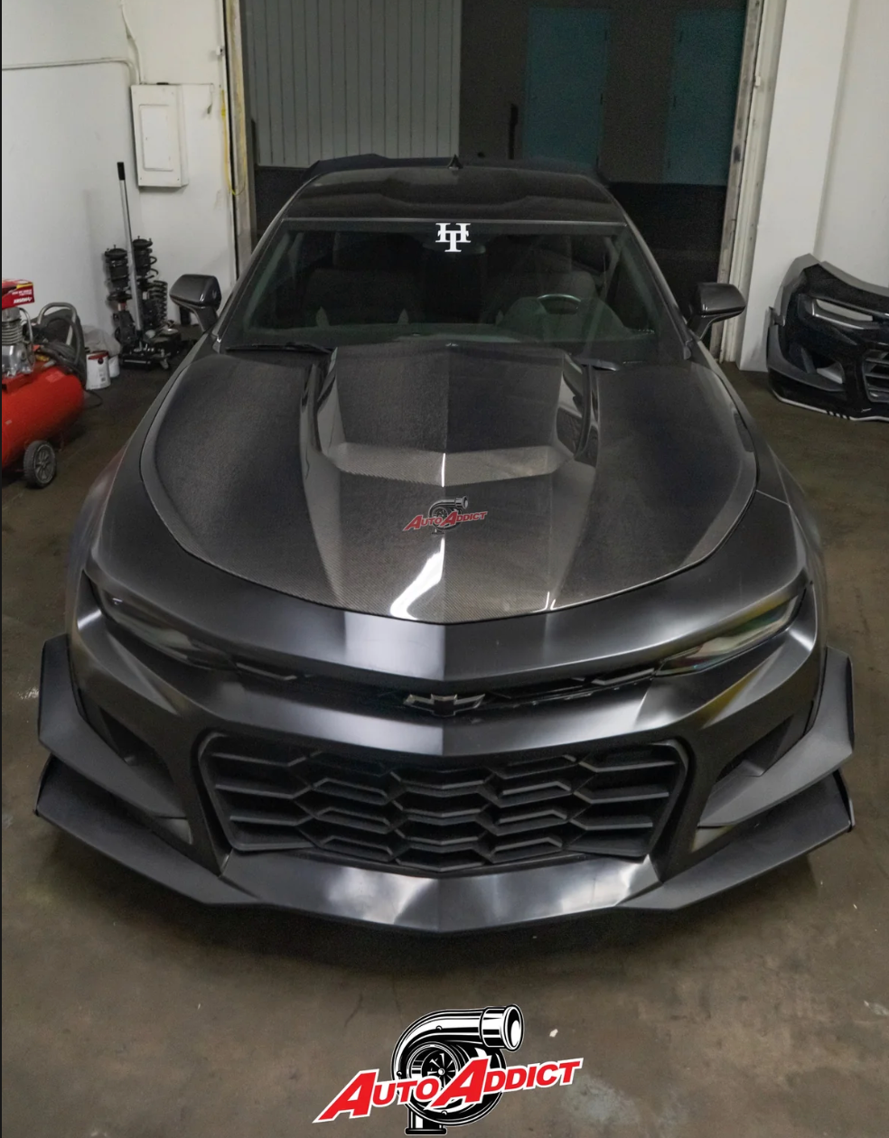 AutoAddict 2016-2024 Camaro ZL1 Type-AZ Double Sided Full Carbon Fiber Hood