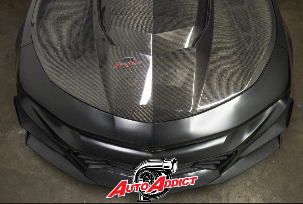 AutoAddict 2016-2024 Camaro ZL1 Type-AZ Double Sided Full Carbon Fiber Hood