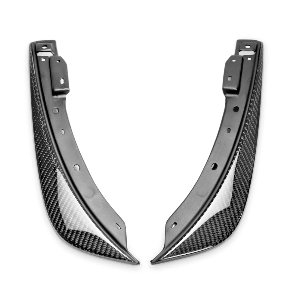 2008-2014 Dodge Challenger Carbon Fiber Front Bumper Canards (Pair)