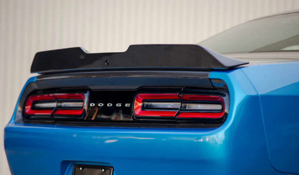 AutoAddict 2015-2024 Dodge Challenger Ducklid Style Carbon Fiber Rear Spoiler